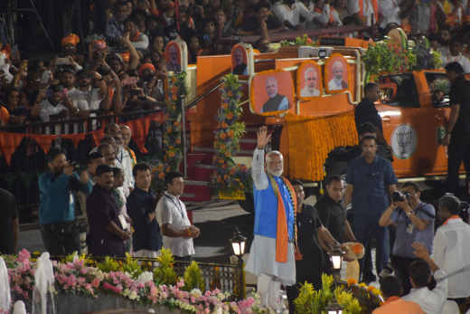 PM Modi roadshow in Mangaluru