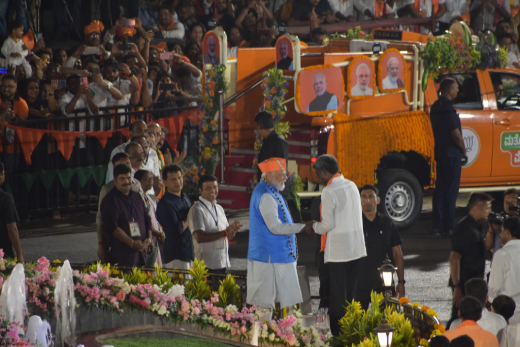 PM Modi roadshow in Mangaluru