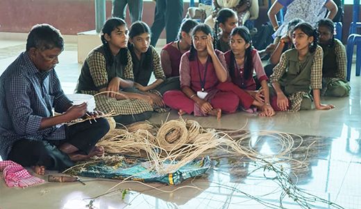 INTACH-Basket weaving workshop