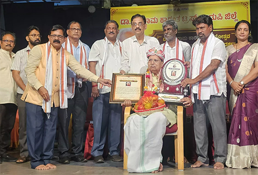 Dr Viveka Rai conferred with Shivaram Karanth Award