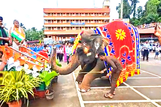 Elephant Mahalaxmi-Kateel Temple