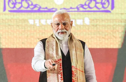Prime Minister Narendra Modi in Assam