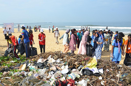 Mass Coastal Clean-up Drive at Panambur Beach