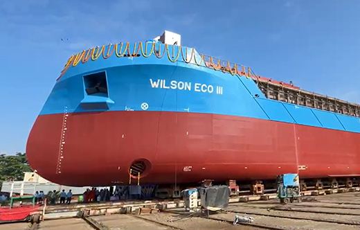 Udupi Cochin Shipyard Limited launches third cargo vessel for Wilson ASA
