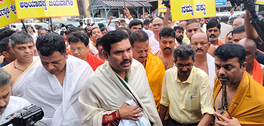 Vijayendra at Dharmasthala