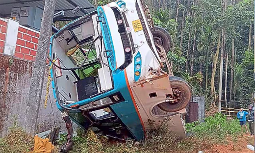 Bus overturn