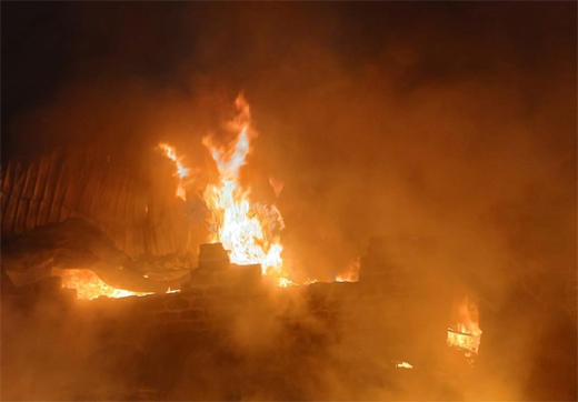 House gutted in fire