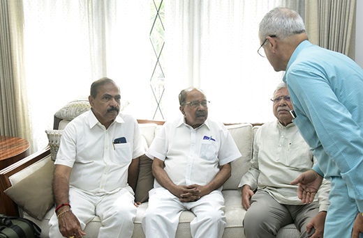 floral tribute to Vinaya Hegde