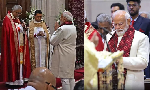 PM Modi at Delhi Church