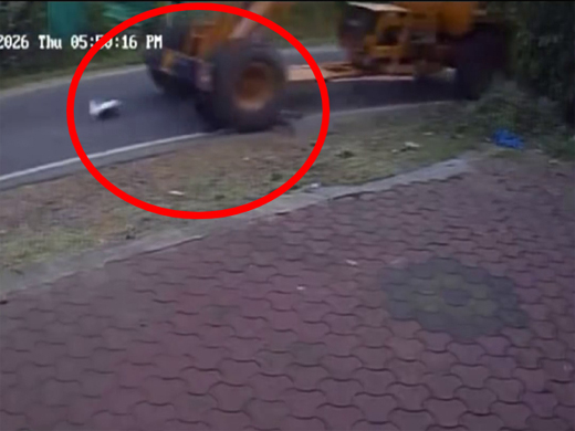 Crane run over on pedastrian