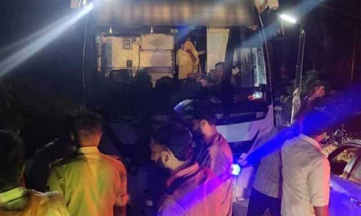 Bike-bus collision 