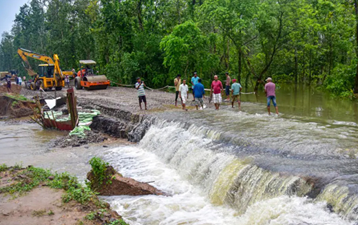 rain fury in northeastern states of India