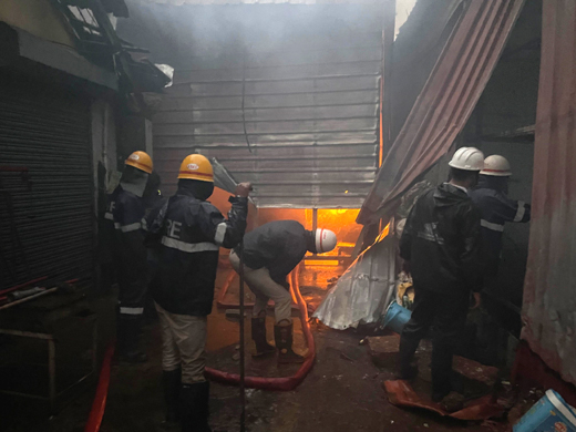 Fire at Clock Tower