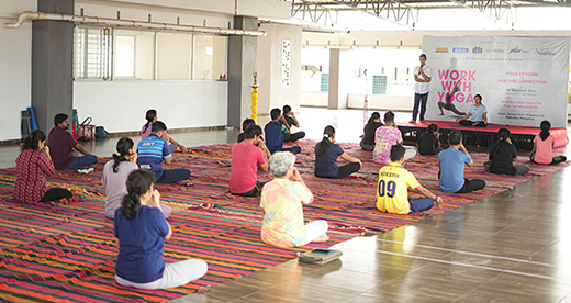 Yoga day at landtrades