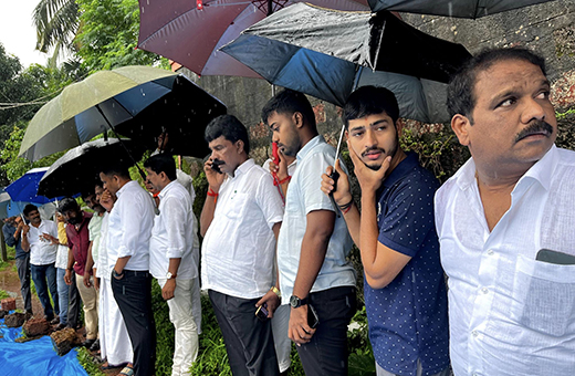 Capt Brijesh Chowta visits rain affected areas