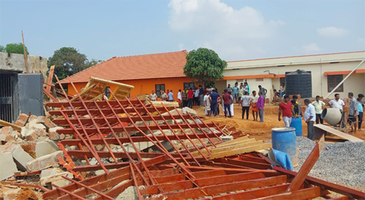 Bhandara mane of Kondana Temple demolished