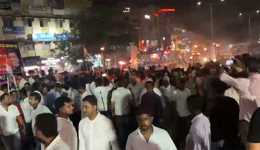 Congress torchlight march
