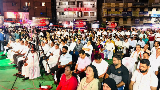 Congress torchlight march