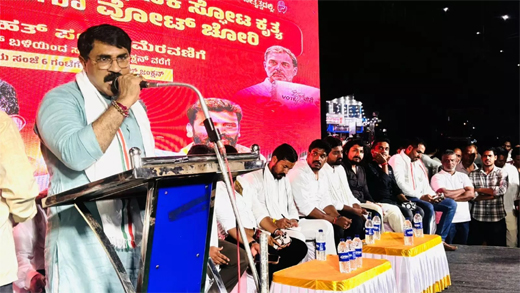 Congress torchlight march