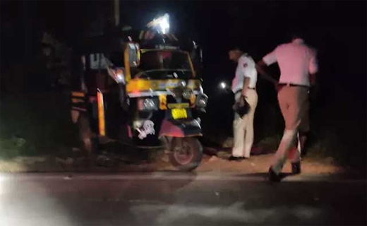 Auto-rickshaw overturns