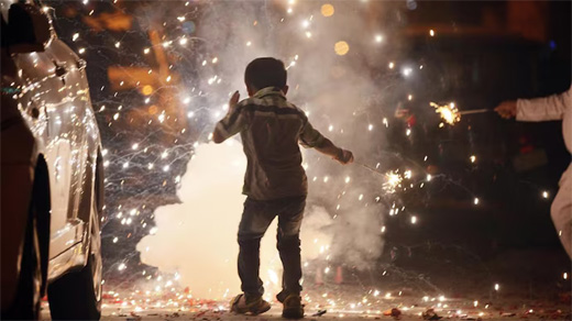 Firecracker accident