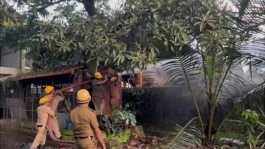 Fire at Baikampady