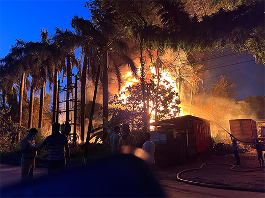 Fire at Baikampady