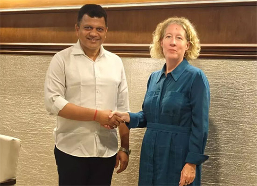 Australian Consul General Hilary McGeachy and MP Capt Brijesh Chowta