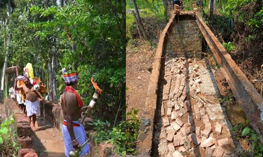 Footbridge Collapses During Daiva Procession in Moodbidri