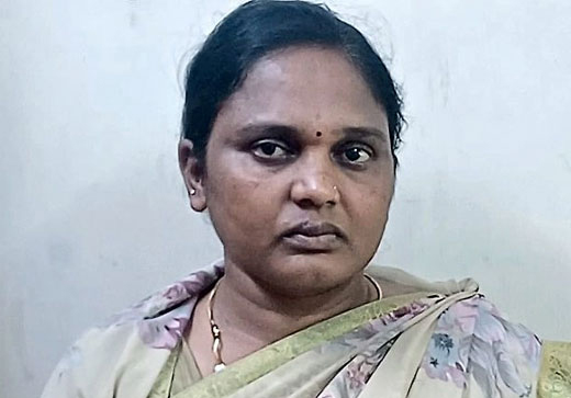 absconded woman arrested