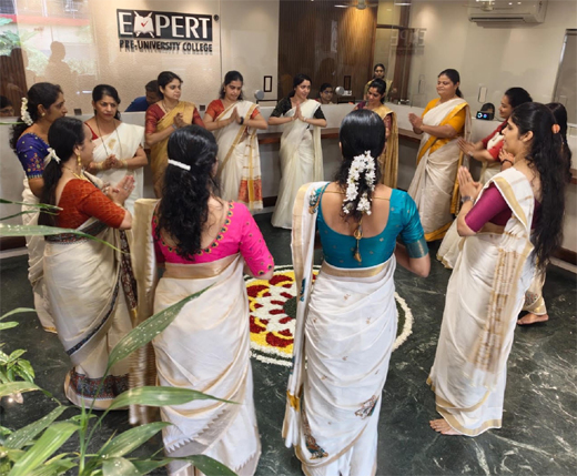 Expert PU College celebrates Onam