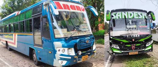  Udupi, Jul 28, 2026: Two drivers and two conductors of private buses were taken into police custody after they allegedly assaulted each other and created a public disturbance over a dispute related to bus timings near the New Marigudi underpass bus stop in Kapu on Monday morning.  According to police, the altercation involved the crew members of two private buses, including an Anand bus. The dispute over bus timings reportedly escalated into a physical fight, with the drivers and conductors exchanging blows and hurling abuses at each other in a public place.  Sources said the argument had begun earlier at Udyavara over the bus timings and intensified when the buses reached Kapu. Following the clash, both parties accused each other of provoking the incident. The buses were allegedly parked across the service road, disrupting traffic for nearly 15 minutes and causing inconvenience to commuters.  Alerted by local residents, Kapu police rushed to the spot, brought the situation under control, and escorted both buses to the police station for further inquiry.  Police have taken into custody the two drivers, Ramesh and Abhishek, along with the conductors, Vijay Kumar and Harish B. Hegde, in connection with the incident. Both buses have also been seized, and further investigation is underway.