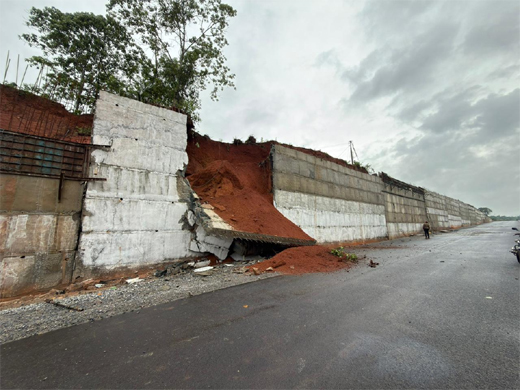 Wall collapse
