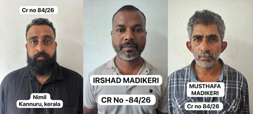 Three arrested 