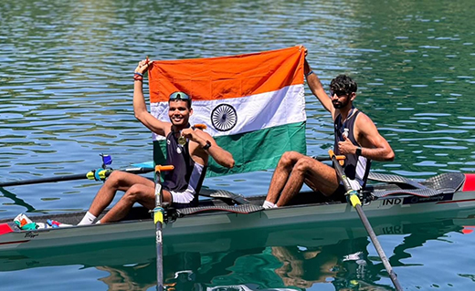 India Wins Historic First Gold at World Rowing Cup