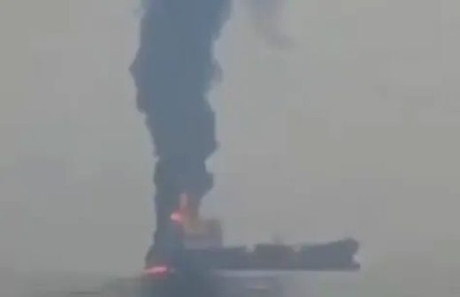 Oil Tanker with 15 Indian crew Hit