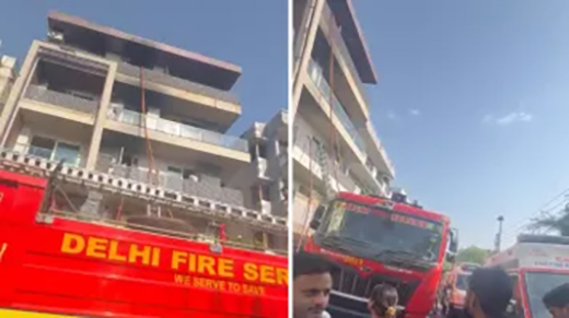 Fire at Delhi Residential Building