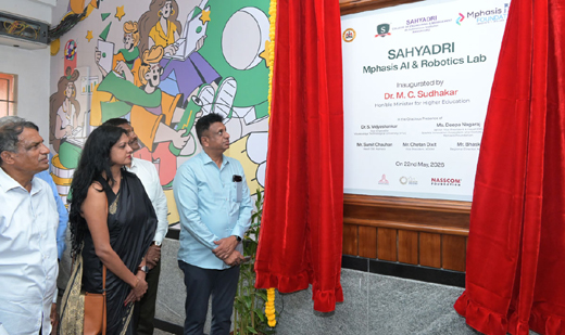 Mphasis AI & Robotics Lab inaugration at Sahyadri College-2