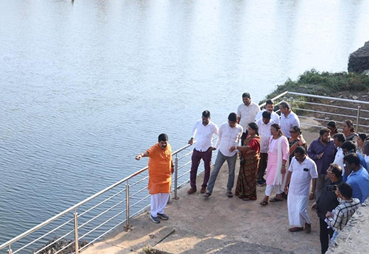 Thumbe Dam Water Level Drops