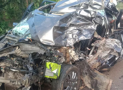 Lorry-Car Collision Near Sullia