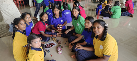 INTACH-Mask making and face painting
