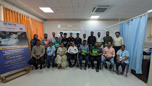 Nitte University trains 30 bikers in CPR and first aid for emergency