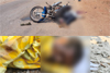 Aatradi: Bike rider killed in head-on collision with tempo in Aatradi