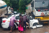 Gundya: Five injured in car-tanker collision on NH-75