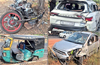 Kaup: Three injured in two accidents within 15 minutes on NH-66