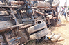 Udupi: Goods Lorry Overturns Near Santhekatte, Injures Six