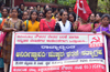 Akshara Dasoha workers stage protest