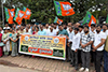 Electricity employees’ pension issue: Mangaluru BJP holds protest against state govt.