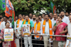 Mangaluru: BJP protests over ‘lavish announcements’ at Cabinet meeting despite fiscal deficit