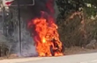 Brahmavar: Electric scooter goes up in flames